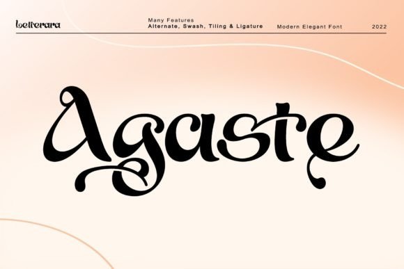 Agaste Font: The Stylish Typeface That Elevates Your Campaigns