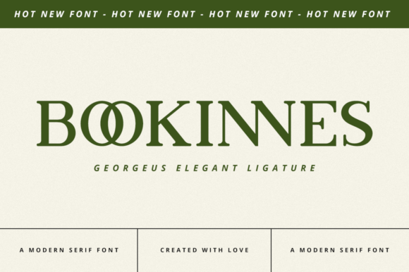 Bookinnes: A Premium Serif Font for Memorable Brand Content