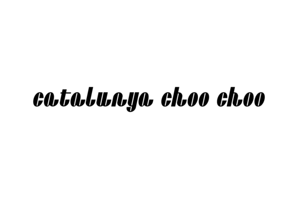 Catalunya Choo Choo: A Serif Typeface for Digital Designers