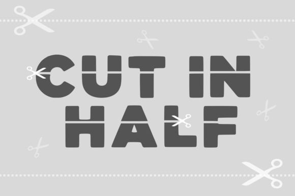 Cut in Half: A Typeface That Splits the Design Scene