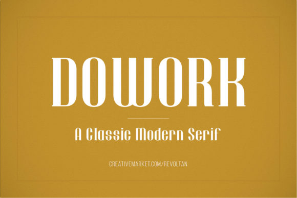 Dowork Font: A Professional Typeface for Small Business Branding