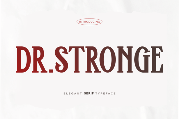 Dr.stronge: A Professional and Elegant Typeface for Creative Branding