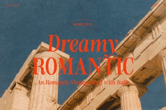 Dreamy Romantic: A Typeface for Nostalgic and Elegant Design