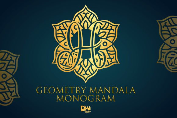 Geometry Mandala Monogram Font: A Stylish Typeface for Editorial Design