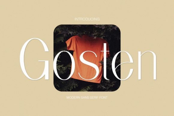 Gosten Font: A Simple, Clean Typeface for Strong Branding