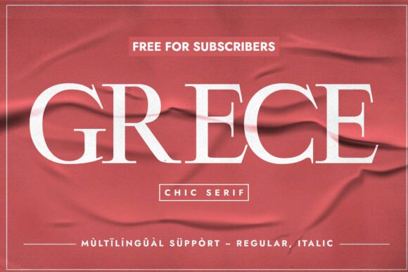Grece Font: Elevate Your Brand Identity with a Premium Typeface