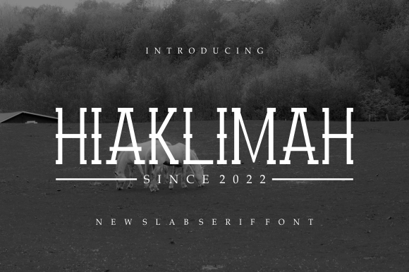 Hiaklimah Typeface: A Delicate Slab Serif for Digital Design