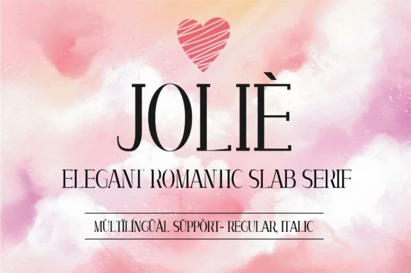 Joliè Font: A Romantic Slab Serif for Polished Branding