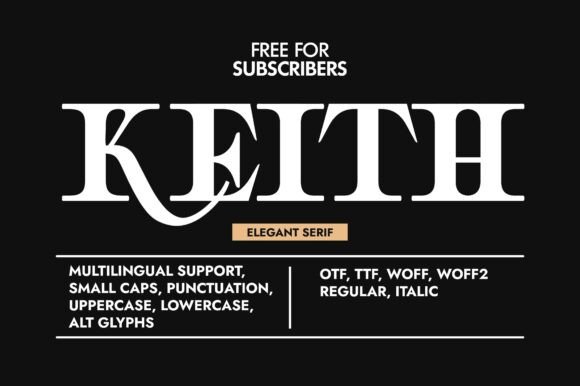 Keith Pro Font: A Designer’s Take on Elegant Branding Typography
