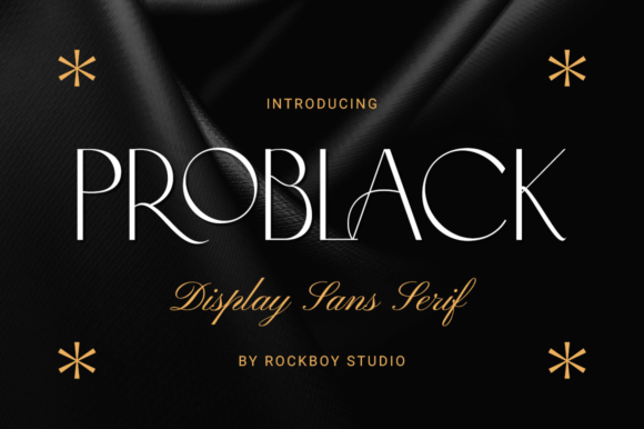 Problack: A Stylish Sans Serif Font for Crafters and Makers