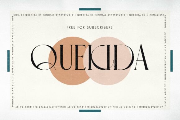 Quekida: A Chic Typeface for Small Business Branding