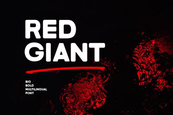 Red Giant Typeface: A Bold Choice for Modern Branding Projects