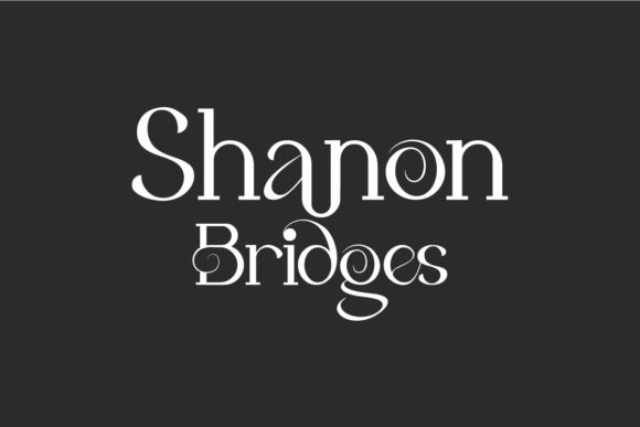 Shanon Bridges Font: A Stylish Typeface for Editorial Design