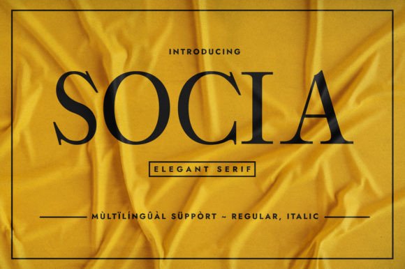 Socia: A Serif Typeface for Sophisticated Web Design