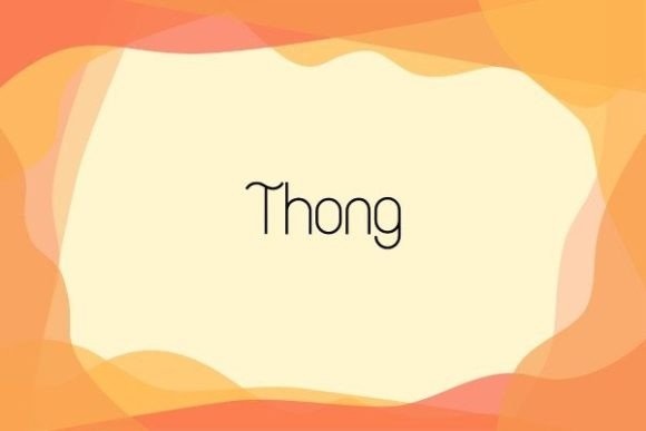 Thong Font: A Thoughtful Typeface for Editorial Design