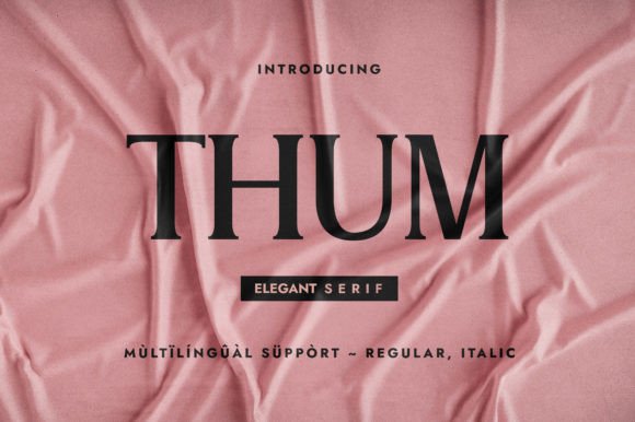 Thum Typeface: A Designer’s Take on a Stylish Serif Font