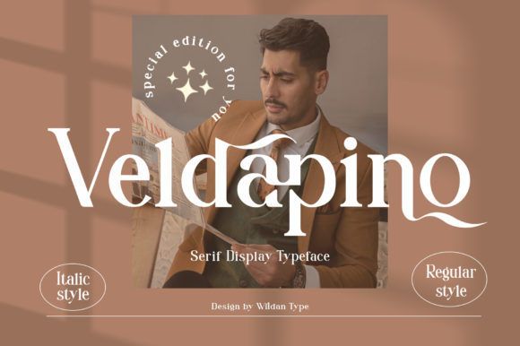 Veldapino Typeface: A Serif Font for Editorial Elegance